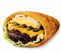 Блин-бургер с картошкой