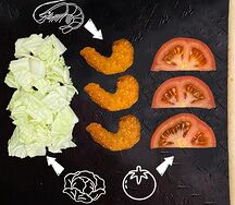 Шаурма с креветками мини
