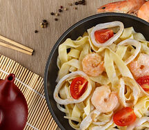 Wok c морепродуктами