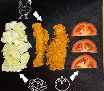 Шаурма Чикен-стрипс мини