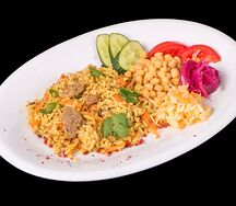 Плов из баранины с нутом и овощами