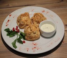 Манты из говядины во фритюре