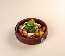 Салат с хрустящими баклажанами