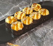 Запеченный с лососем терияки