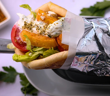 Гирос с домашней котлетой