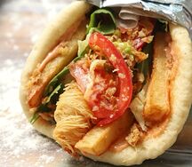 Гирос с лососем