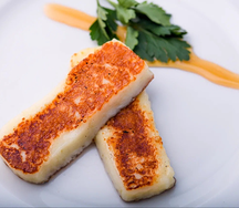 Халуми на гриле с медом