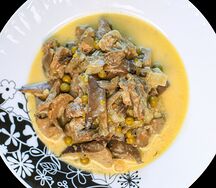 Говядина с грибами