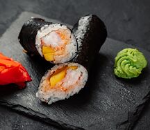 Фаст роллы с креветками