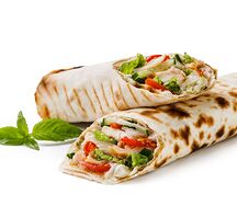 Шаурма по-испански с беконом и зелёным луком