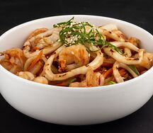 Лапша удон с морепродуктами