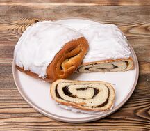 Булочка Рулетик с маком