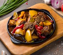 Жаркое из баранины с овощами