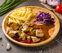 Курица с грибами
