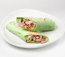 Шаурма Мясное ассорти в чесночном лаваше L