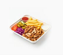 Шаурма на тарелке
