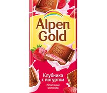 Шоколад Alpen Gold Клубнично-йогуртовая