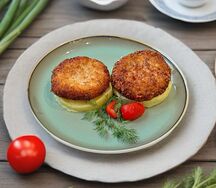 Куриные котлеты с картофельным пюре