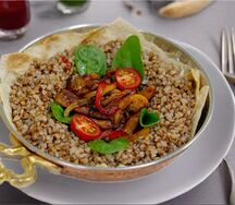 Филе индейки с гречкой