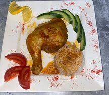 Куриные окорочка с гарниром