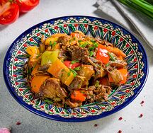 Мясо с грибами