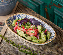 Овощной салат по-грузински с Кахетинским маслом