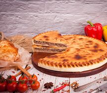 Русский пирог с капустой и яйцом