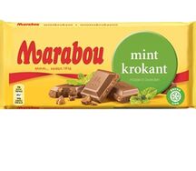 Шоколад Marabou Mintkrokant Мята