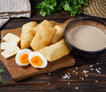 Калмыкский чай с пышками 