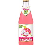 Лимонад со вкусом питахайи в стеклянной бутылке