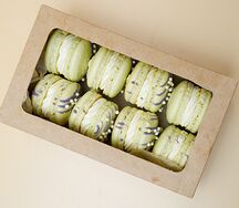 Макарон Черника-лимон