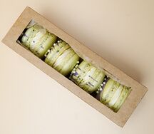 Макарон Черника-лимон из фермерских продуктов