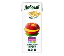Добрый сок Яблоко-персик
