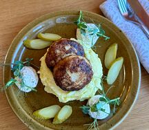 Куриные котлеты с пюре