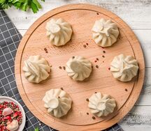 Хинкали с бараниной и тархуном