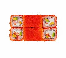 Ролл с тигровой креветкой и лососем