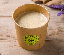Каша овсяная с арахисовой пастой