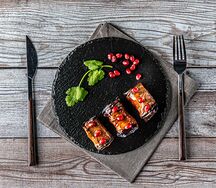 Баклажаны с орехами