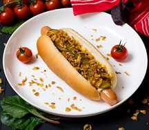 Хот-дог Датский с куриной сосиской