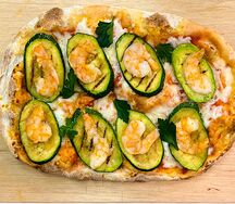 Креветки и цукини Пиццетта