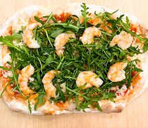 Руккола и креветки Пицца