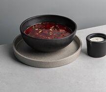 Борщ с телятиной и фасолью