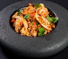 Теппан-яки с морепродуктами