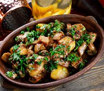 Телятина с грибами и сливочным соусом