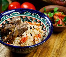 Плов по-узбекски из мякоти ягнёнка