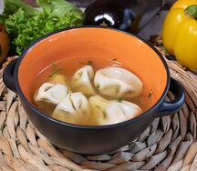 Хинкали мини в бульоне