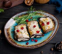 Баклажаны с орехами