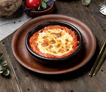 Жареный Сулугуни с помидорами