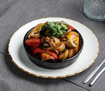 Оджахури с грибами