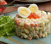 Оливье с мясом